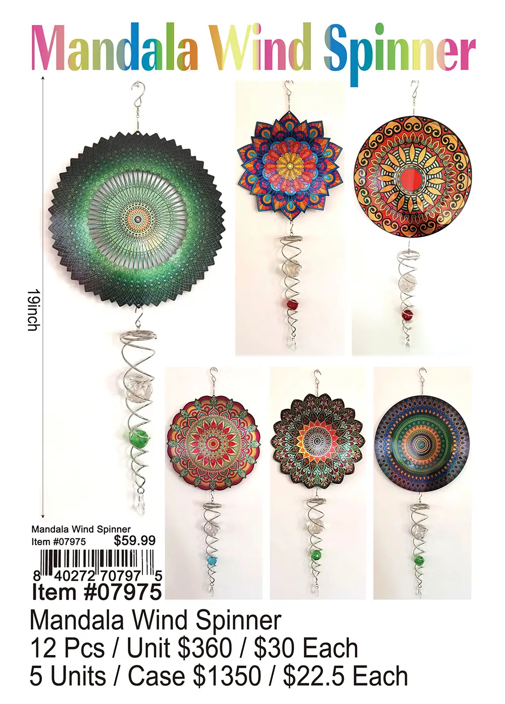 Mandala Wind Spinner